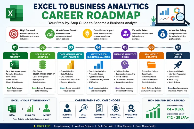 Excel to Business Analytics Career Roadmap: Complete Guide